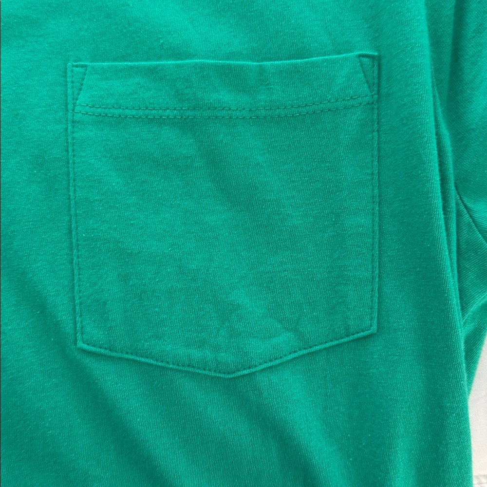 J Crew 100% Cotton T-Shirt Mini Dress Green Size Medium Short Sleeve NWT - Picture 5 of 8